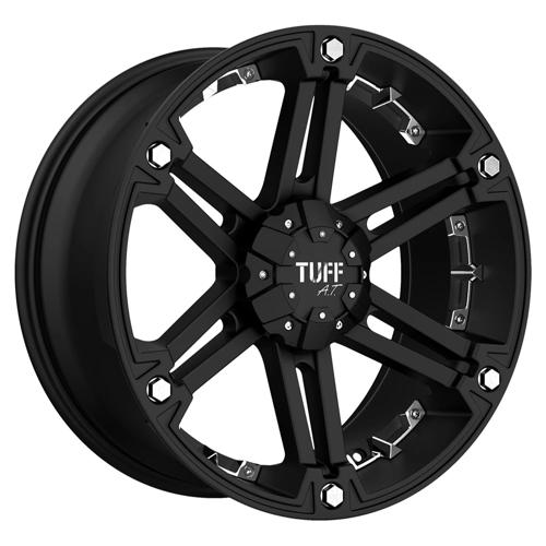 Tuff T01 SO FLAT BLACK W/ CHROME INSERTS