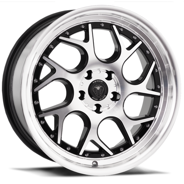 Venom 33 Gloss Black Machined Face
