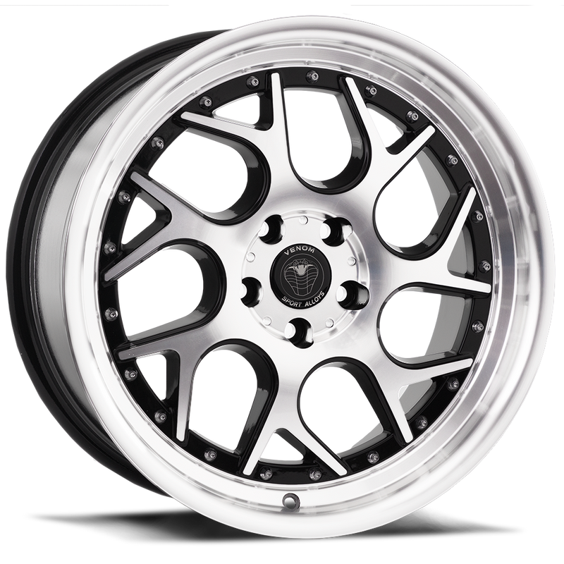 Venom 33 Gloss Black Machined Face
