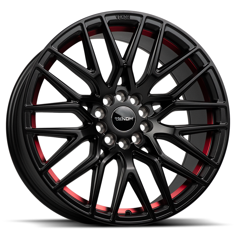 Venom 40 Satin Black w Red Line