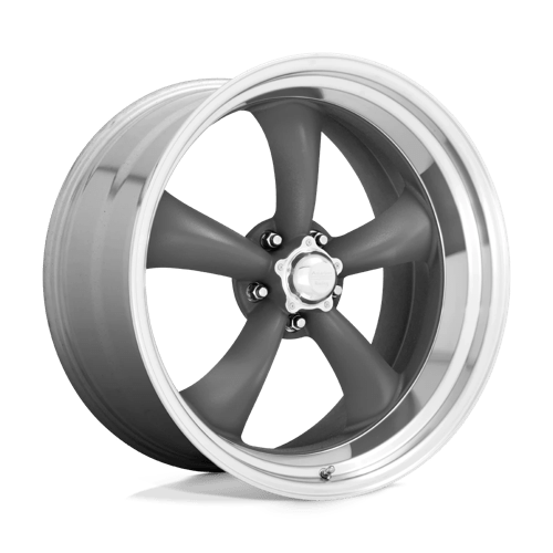 American Racing Vintage VN215 CLASSIC TORQ THRUST II ST MAG GRAY W/ MACHINED LIP