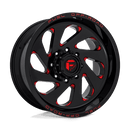 Fuel 1PC D638 VORTEX N2 GLOSS BLACK RED TINTED CLEAR