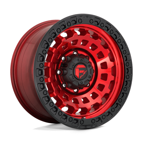 Fuel 1PC D632 ZEPHYR BW CANDY RED BLACK BEAD RING