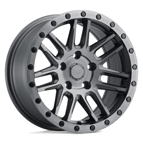 Black Rhino ARCHES BW MATTE BRUSHED GUNMETAL W/ BLACK BOLTS