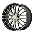 KMC KM693 MAZE N2 SATIN BLACK W MACHINED DARK TINT FACE