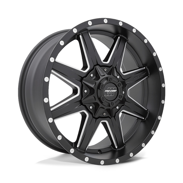 Pro Comp PA48 QUICK 8 ST SATIN BLACK MILLED