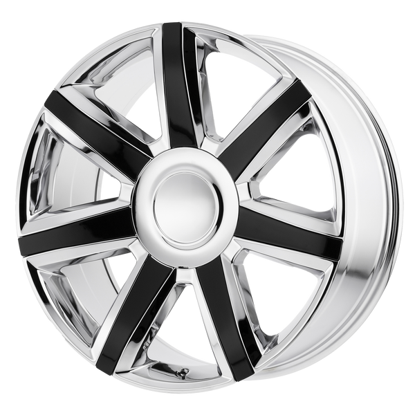 Performance Replicas PR164 BW CHROME W/ GLOSS BLACK ACCENTS