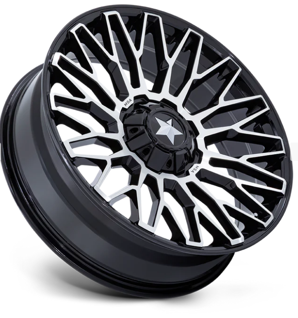 MSA Offroad Wheels M50 CLUBBER NW GLOSS BLACK MACHINED