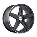 Mandrus ESTRELLA BW MATTE BLACK W/ MACHINED LIP