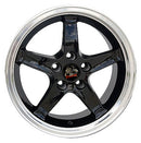 OE Wheels FR04B Black Wheel Black Wheel with Machined Lip