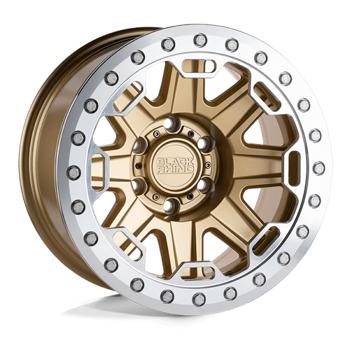 Black Rhino RIFT BEADLOCK N2 MATTE GOLD W/ MACHINED RING