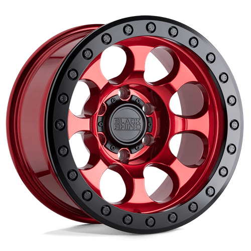 Black Rhino RIOT N2 CANDY RED W/ BLACK RING & BOLTS