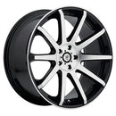 Dropstars 643MB mirror machined face and lip edge with gloss black accents