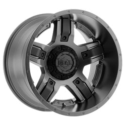 Gear Off Road 740GB Manifold gunmetal with customizable carbon black spoke inserts