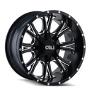 CALI OFF-ROAD 9101 SATIN BLACK/MILLED SPOKES