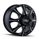 CALI OFF-ROAD 9105 FRONT BLACK/MILLED SPOKES