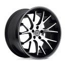 Asanti Black ABL-3 CASTOR DB SILVER MACHINED W/ SS LIP