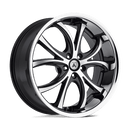 Asanti Black ABL-8 ELEKTRA DB MACHINED FACE W/ SS LIP