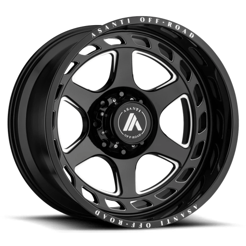 Asanti Off Road AB816 ANVIL N2 GLOSS BLACK MILLED