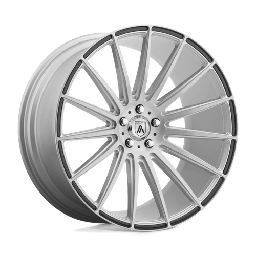 Asanti Black ABL-14 POLARIS BW BRUSHED SILVER W/ CARBON FIBER INSERTS