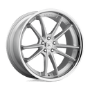 Asanti Black ABL-23 SIGMA N2 BRUSHED SILVER W/ CHROME LIP