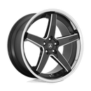 Asanti Black ABL31 REGAL N2 GLOSS BLACK MILLED W/ CHROME LIP