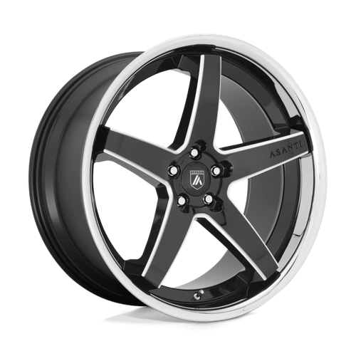 Asanti Black ABL31 REGAL N2 GLOSS BLACK MILLED W/ CHROME LIP