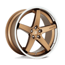 Asanti Black ABL31 REGAL N2 SATIN BRONZE W/ CHROME LIP