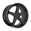 Asanti Black ABL31 REGAL N2 SATIN BLACK W/ GLOSS BLACK LIP