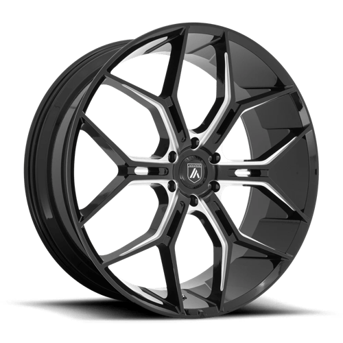 Asanti Black ABL-38 MONARCH TRUCK N2 GLOSS BLACK MILLED