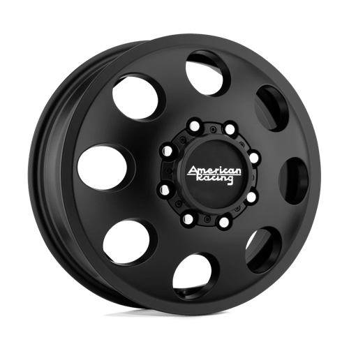 American Racing AR204 BAJA DUALLY ST SATIN BLACK - FRONT