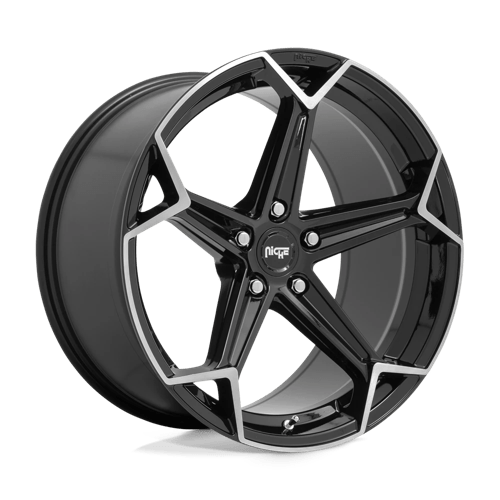 Niche 1PC N259 ARROW ST GLOSS BLACK BRUSHED