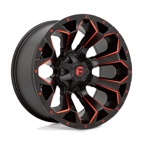 Fuel 1PC D787 ASSAULT ST MATTE BLACK RED MILLED