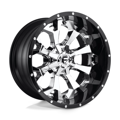 Fuel 2PC D246 ASSAULT ST CHROME PLATED GLOSS BLACK LIP