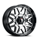AMERICAN TRUXX AT151 GLOSS BLACK/MACHINED W/ CHROME INSERT