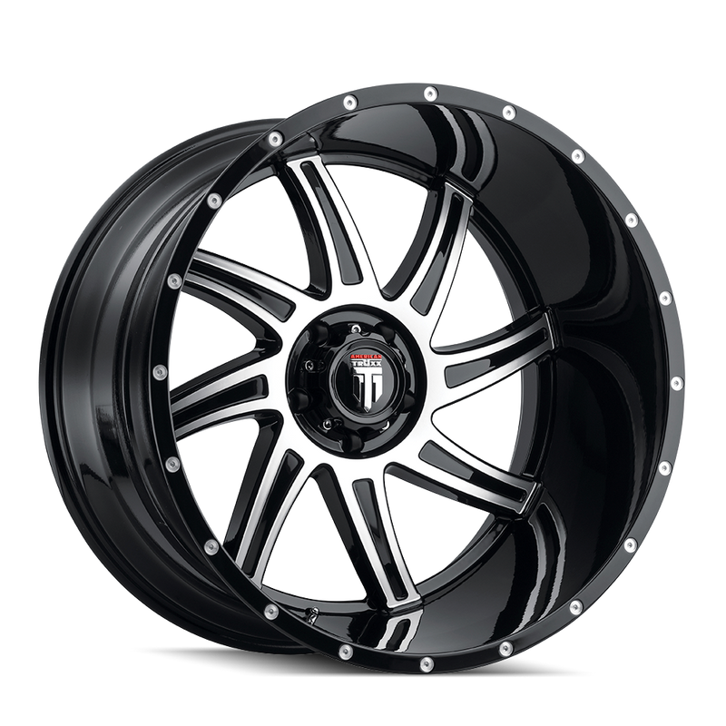 AMERICAN TRUXX AT162 BLACK/MACHINED