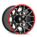 AMERICAN TRUXX AT1901 BLACK/MACHINED/RED BEADLOCK