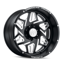 AMERICAN TRUXX FORGED ATF1908 MATTE BLACK/MILLED