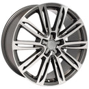 OE Wheels AU21 Machined Wheel Gunmetal Machined Wheel