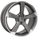 OE Wheels AU29 Machined Wheel Gunmetal Machined Wheel