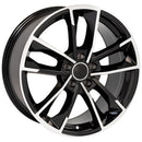 OE Wheels AU31 Machined Wheel Black Machined Wheel