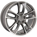 OE Wheels AU31 Machined Wheel Gunmetal Machined Wheel