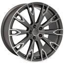 OE Wheels AU32 Machined Wheel Gunmetal Machined Wheel