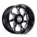 CALI OFF-ROAD 9111 GLOSS BLACK/MILLED SPOKES
