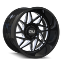 CALI OFF-ROAD 9112 GLOSS BLACK/MILLED SPOKES