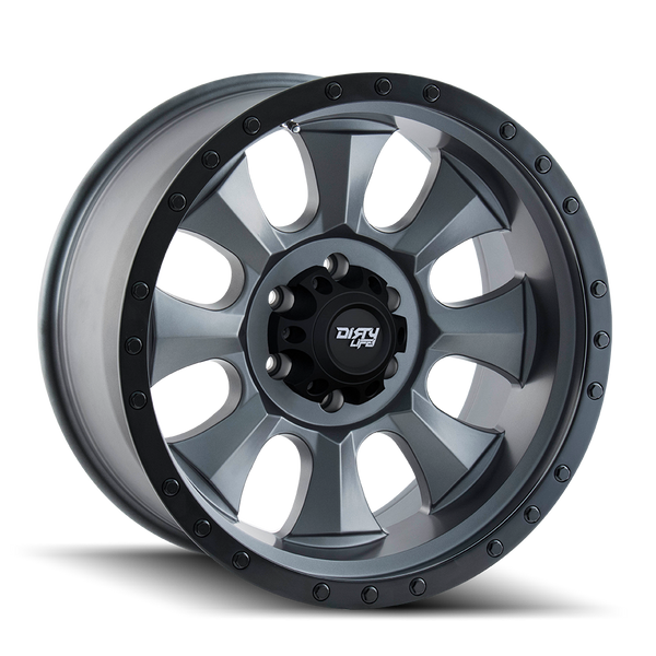 DIRTY LIFE 9300 MATTE GUNMETAL/BLACK BEADLOCK