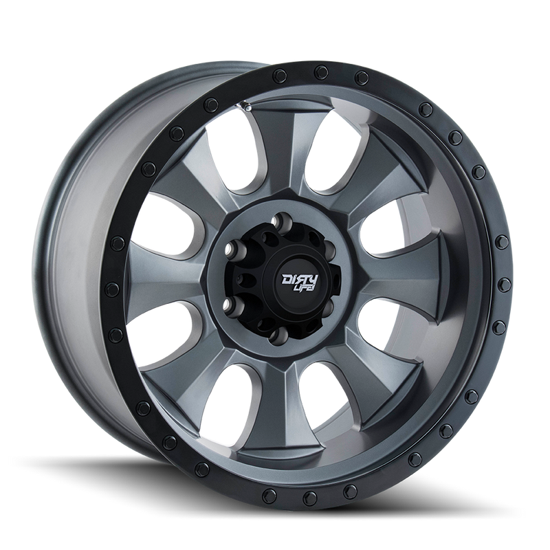 DIRTY LIFE 9300 MATTE GUNMETAL/BLACK BEADLOCK