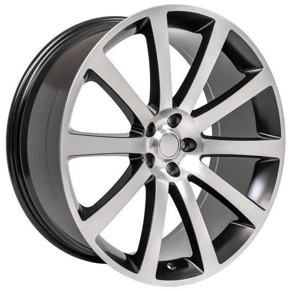 OE Wheels CL02 Machined Wheel Satin Black Machined Wheel