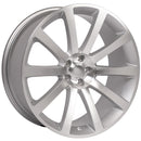 OE Wheels CL02 Silver Wheel Silver Machined Wheels