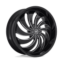 DUB 1PC S242 COJONES BW GLOSS BLACK MILLED